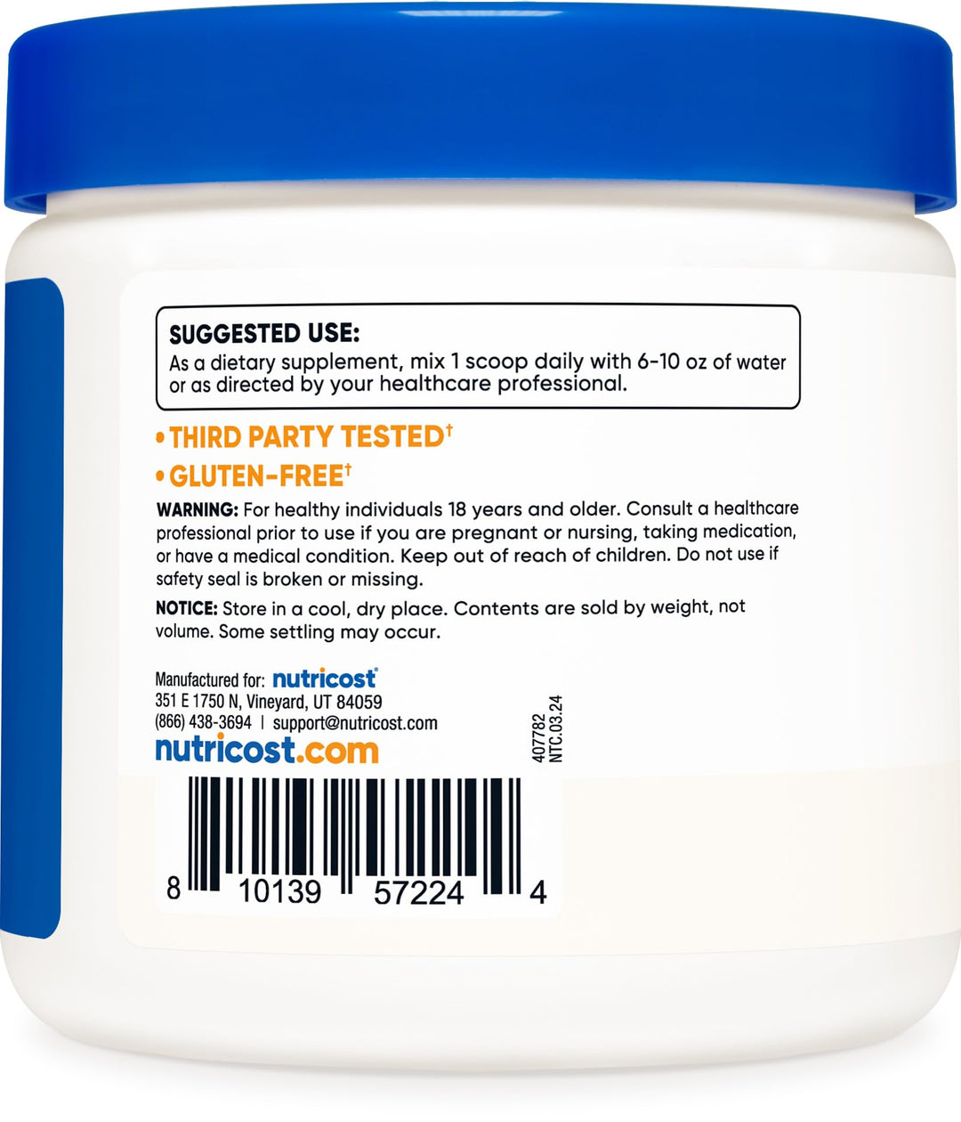 Nutricost L-Tyrosine Powder, 100 g