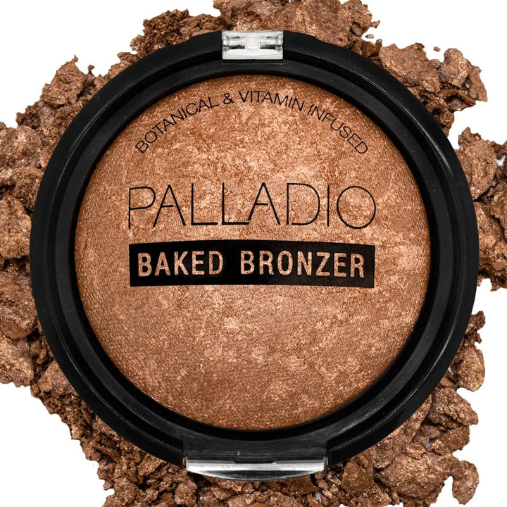 Palladio Baked Bronzer, Illuminating Tan, 10 g