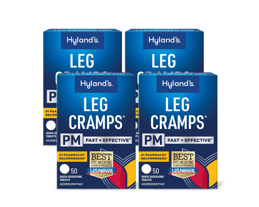 Hyland's Leg Cramps PM Tablets, 50 Count, Pack of 4