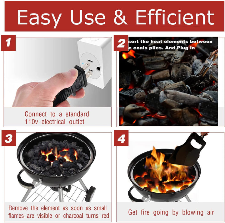 Afoosoo Electric Charcoal Starter, 700W