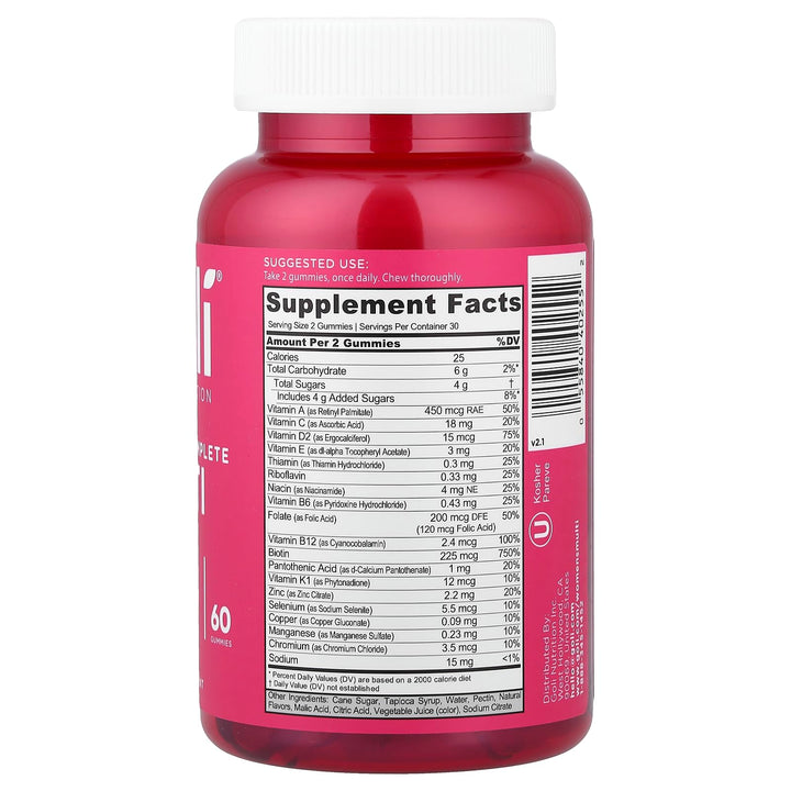 Goli Nutrition Women's Complete Multi Gummies, 60 Count
