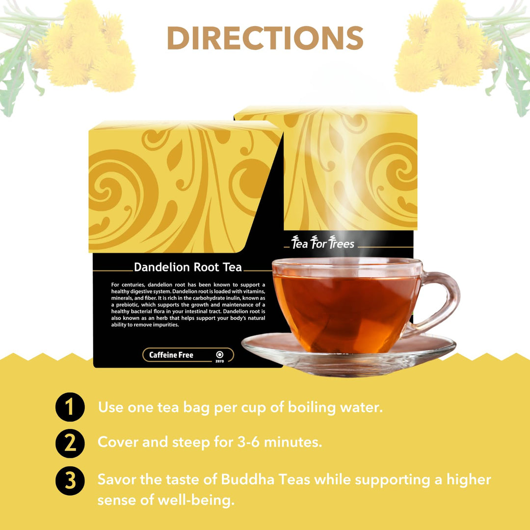 Buddha Teas Dandelion Root Tea, 18 Count
