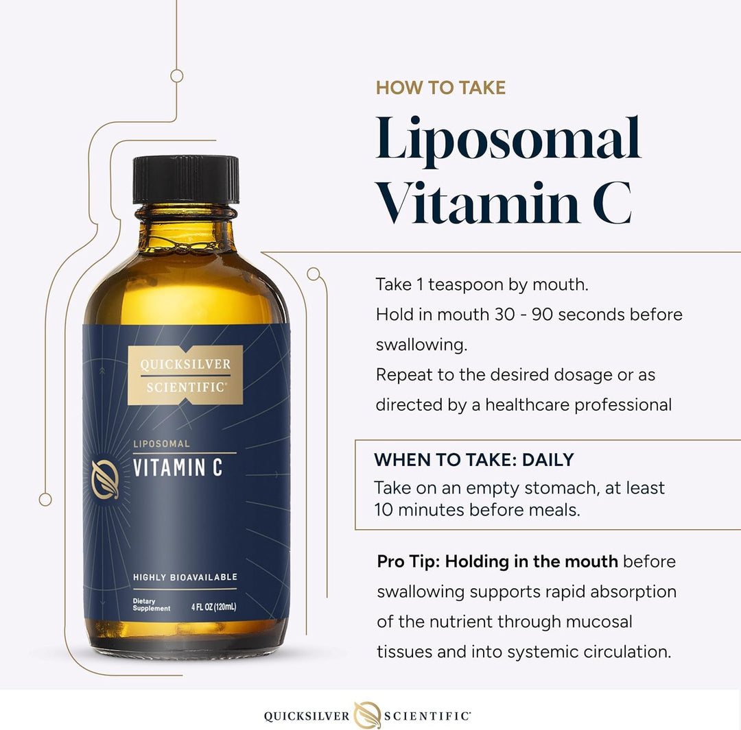 Quicksilver Scientific Liposomal Vitamin C, 4 fl oz