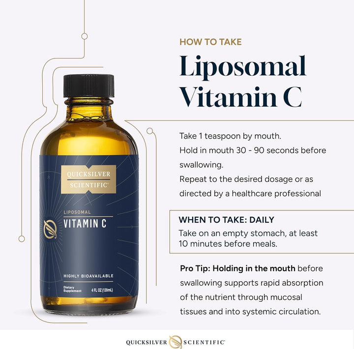 Quicksilver Scientific Liposomal Vitamin C, 4 fl oz