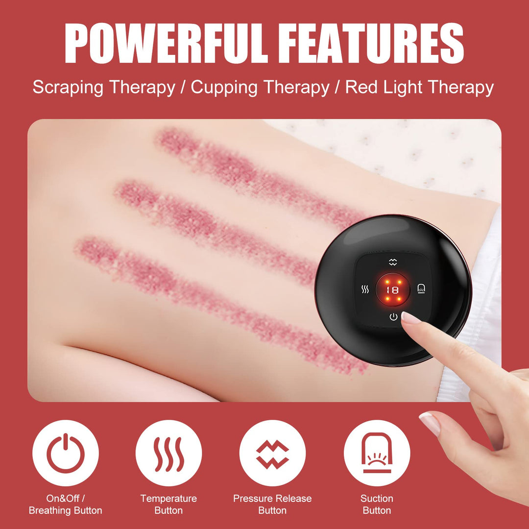 VERYCOZY Electric Cupping Therapy Set, 3 in 1, 12 Modes