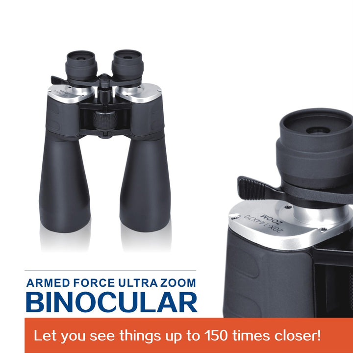 BetaOptics Military Zoom Binoculars, Black