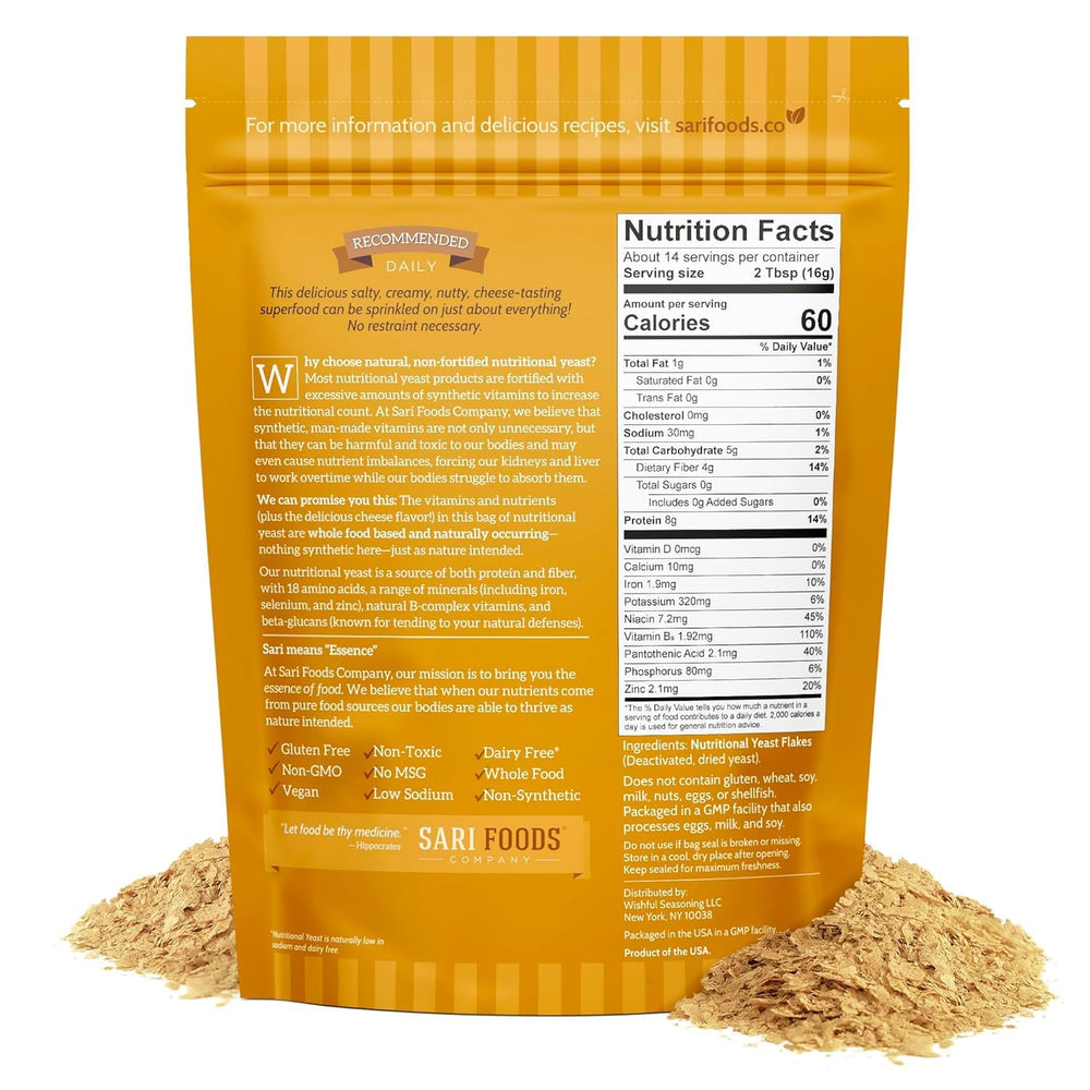 Sari Foods Co Nutritional Yeast Flakes, 8 oz