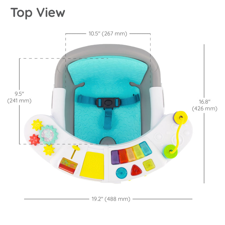 Infantino Music & Lights 3-in-1 Discovery Seat & Booster, Teal