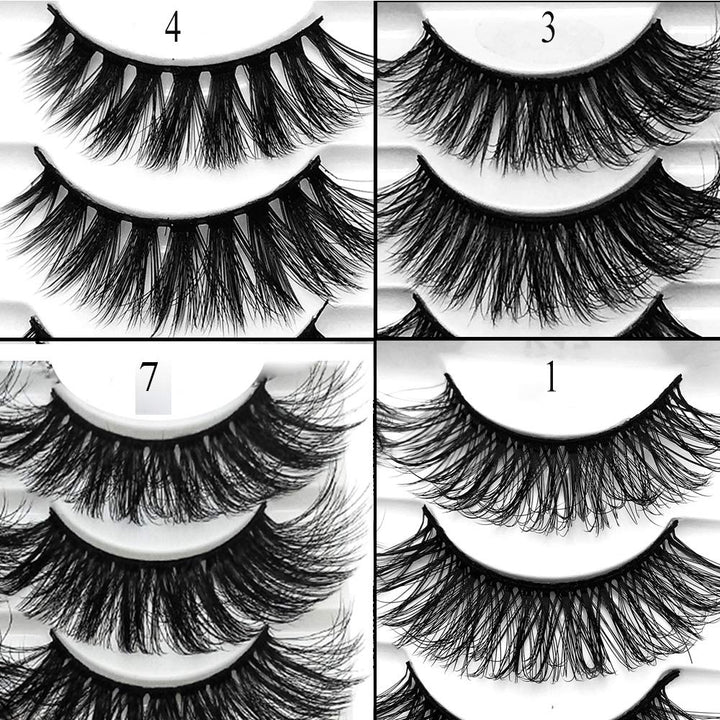 outopen 3D Mink False Eyelashes, Q1, 5 Count