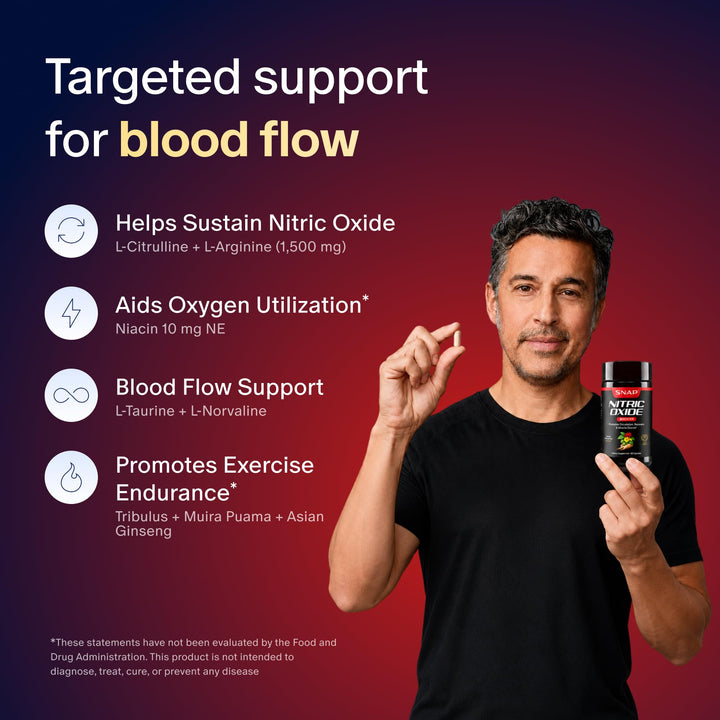 Snap Supplements Nitric Oxide Pre Workout, 90 Count