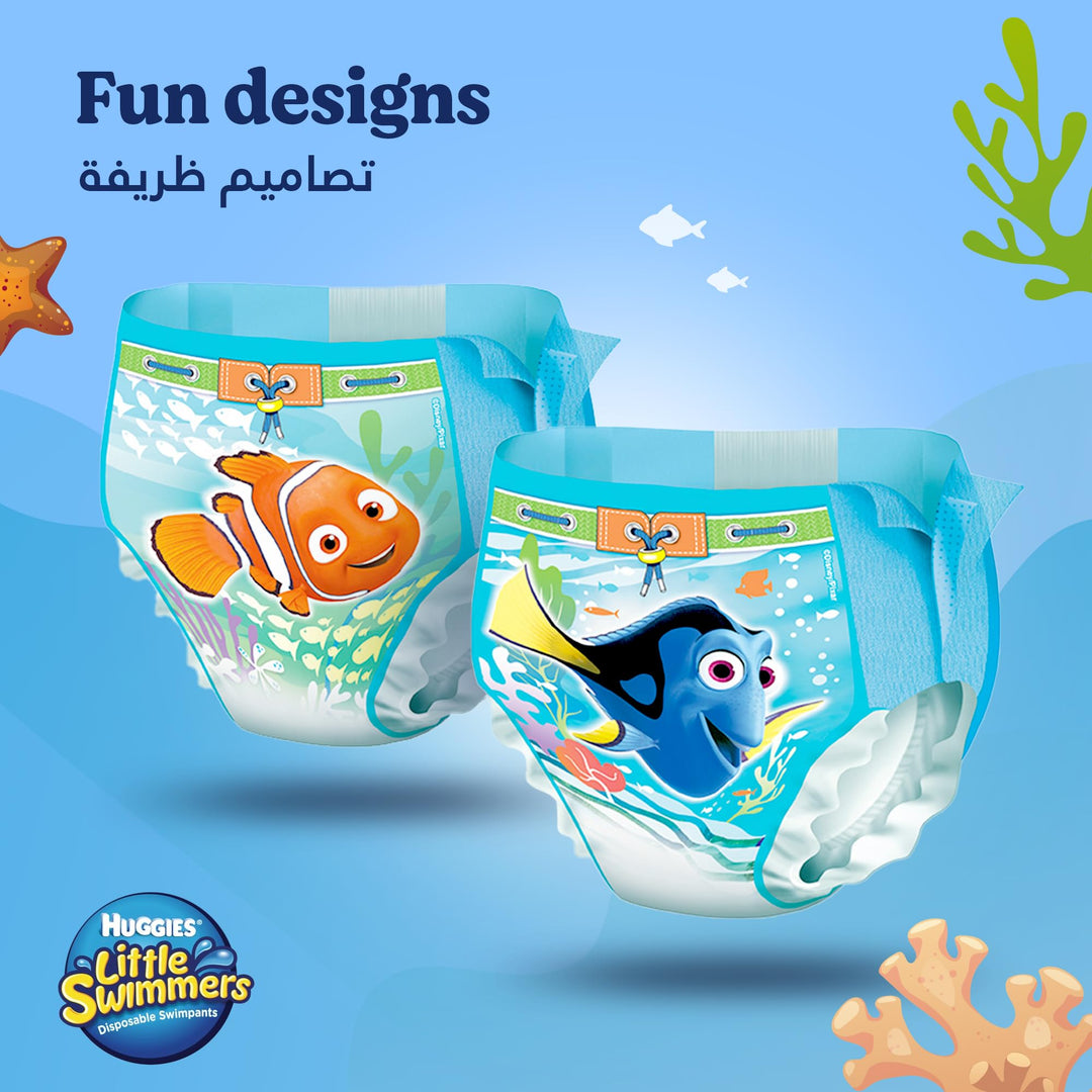 HUGGIES Little Swimmer Swim Pants Diaper, Size Large, 10 Count