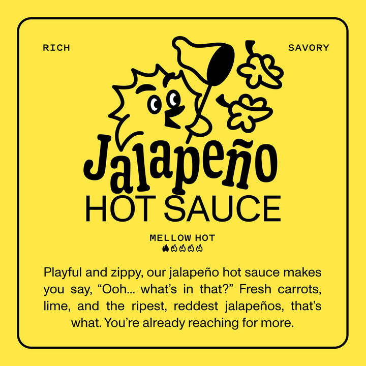 Yellowbird Foods Classic Jalapeño Hot Sauce, Mellow Hot, 9.8 oz