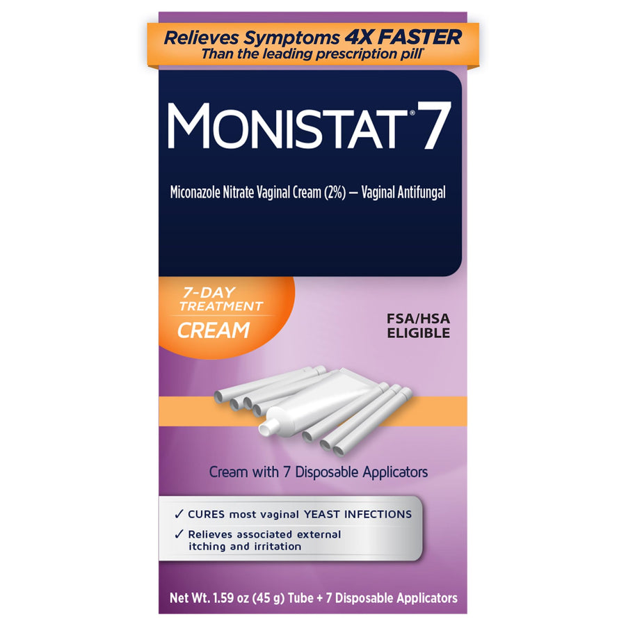 Monistat 7-Day Yeast Infection Treatment, Miconazole Cream, Applicators