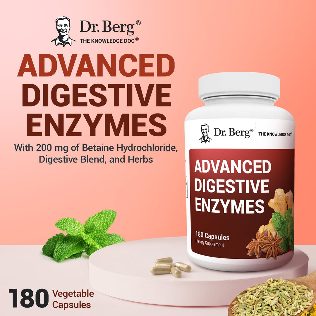 Dr. Berg Nutritionals Advanced Digestive Enzymes, Apple Cider Vinegar