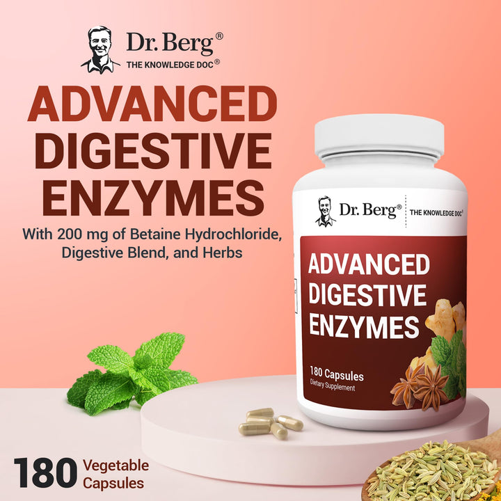 Dr. Berg Nutritionals Advanced Digestive Enzymes, Apple Cider Vinegar