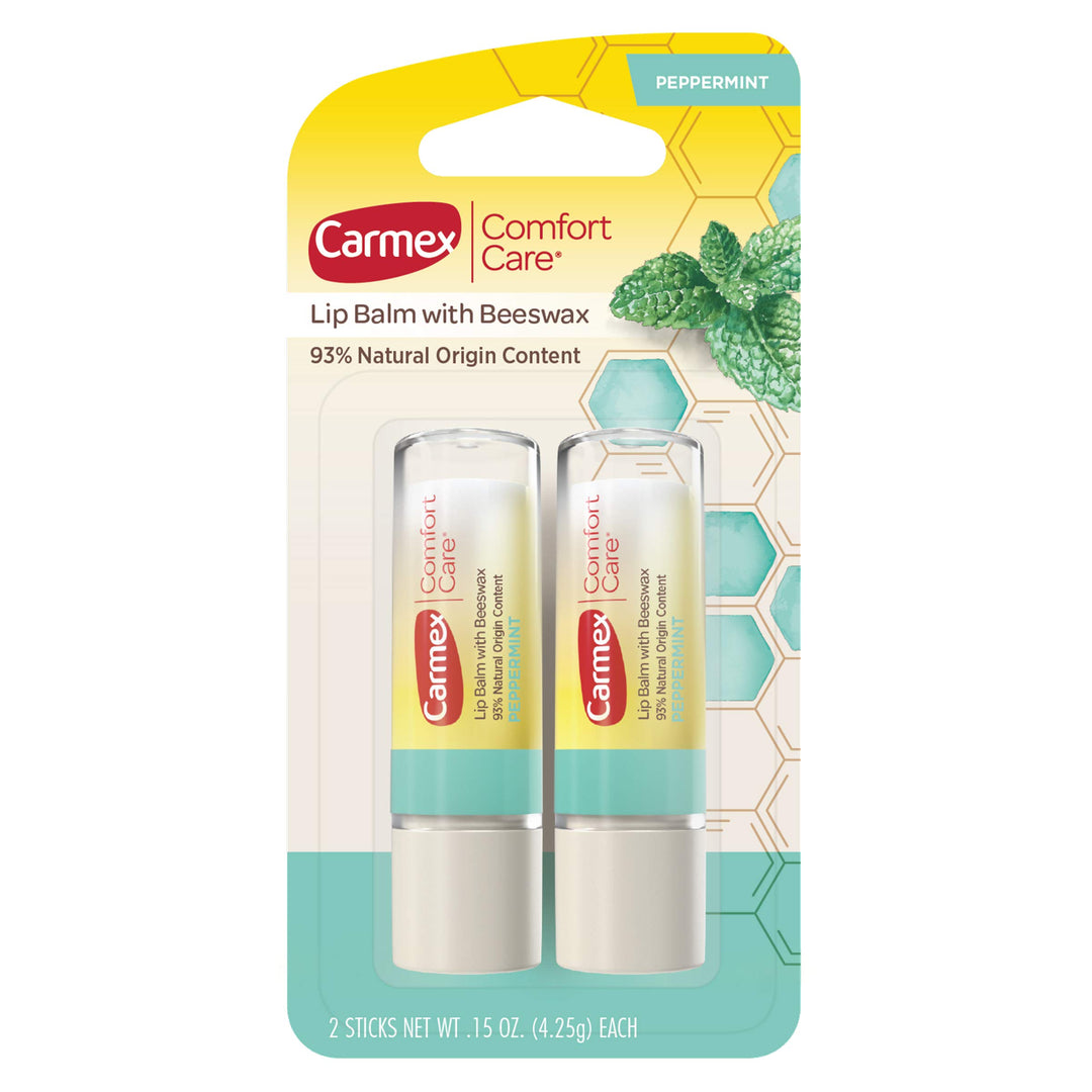Carmex Comfort Care Natural Lip Balm, Peppermint, 5 ml