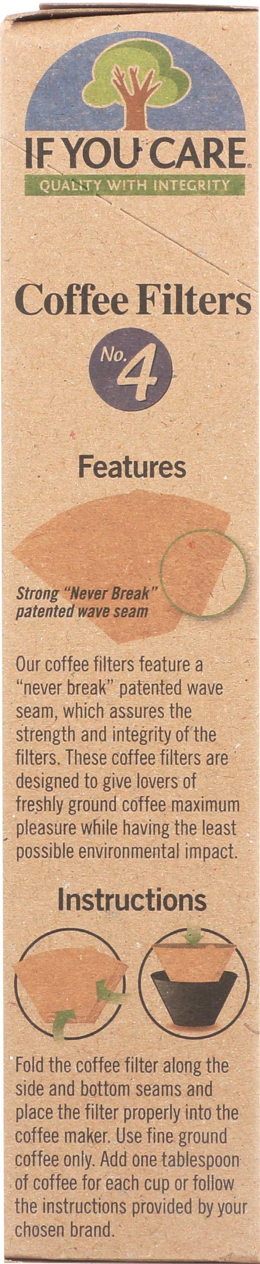 If You Care Coffee Filters, No. 4, 100 Count