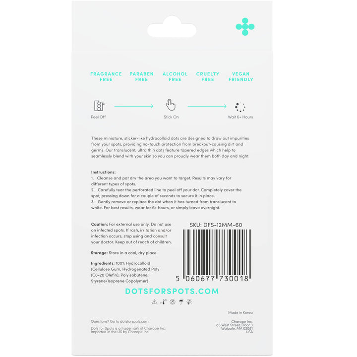 Dots for Spots Pimple Patches, Translucent, 60 Count