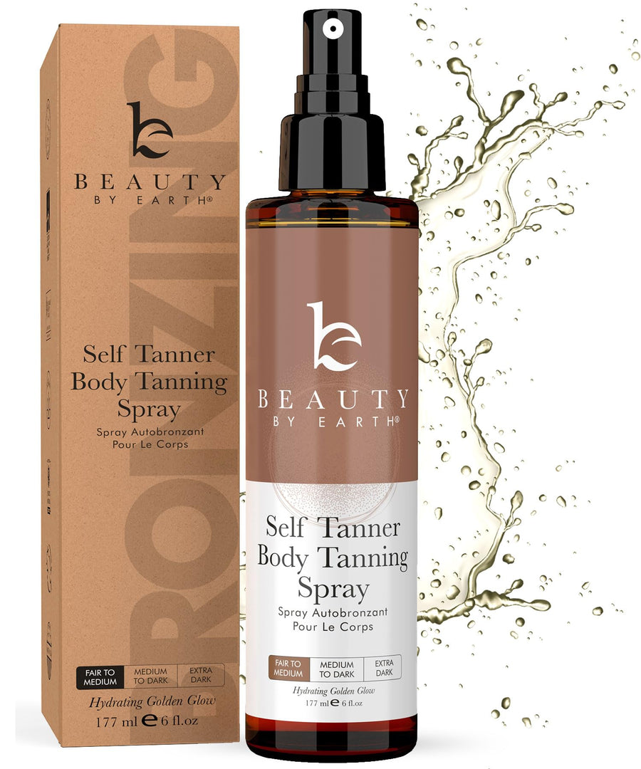 Beauty by Earth Self Tanner Spray, Fair to Medium