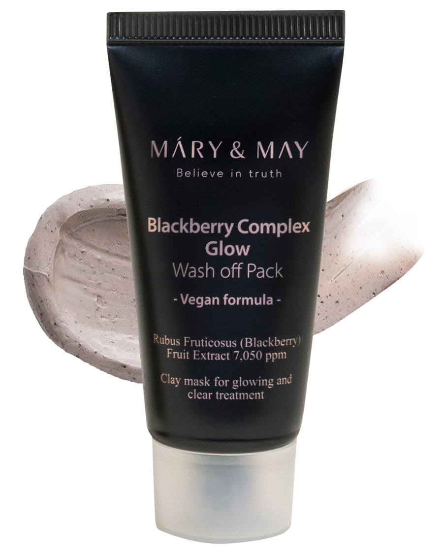 Mary&May Vegan Blackberry Complex Glow Wash Off Mask, 30 g