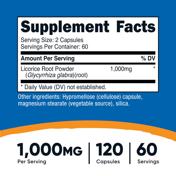 Nutricost Licorice Root, 500 mg, 120 Count