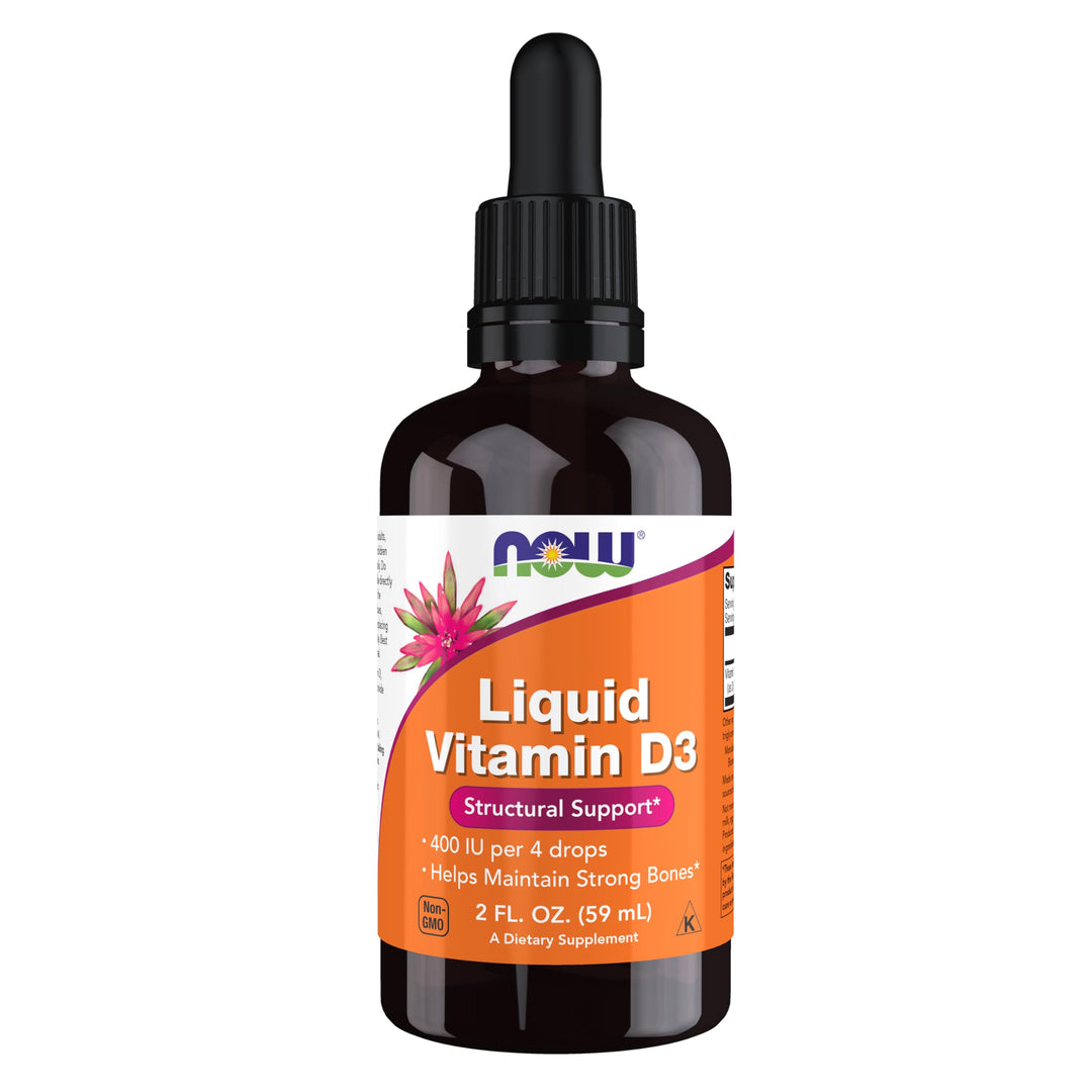 NOW Liquid Vitamin D-3, 2 oz