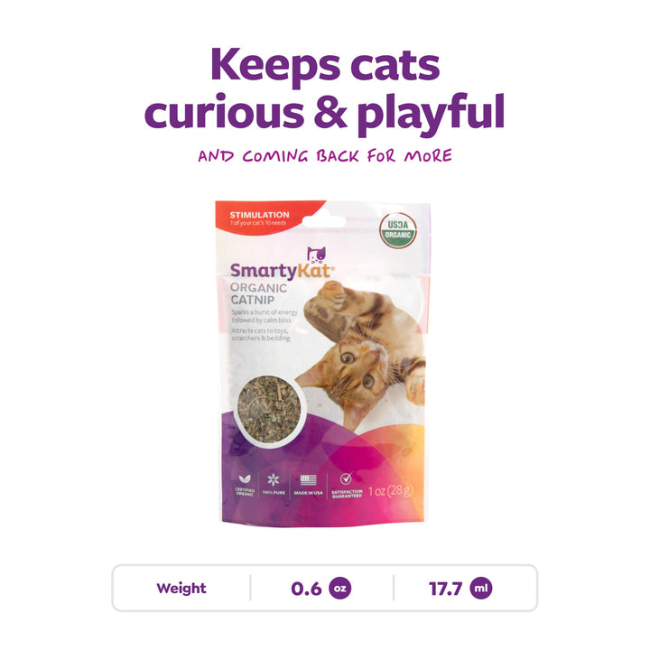 SmartyKat Organic Catnip, 1 oz