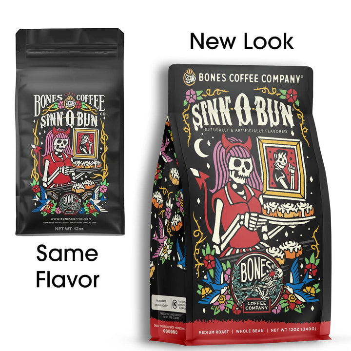 Bones Coffee Company Sinn-O-Bun Coffee, 12 oz