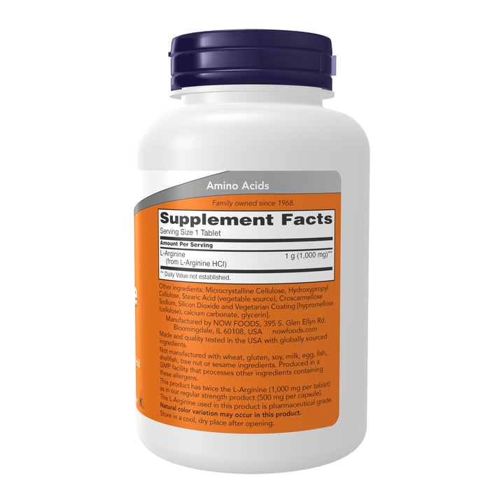 NOW L-Arginine 1000 mg, 120 Count