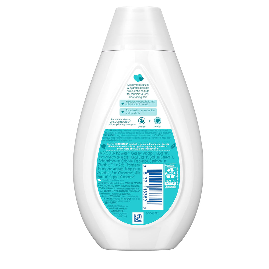 Johnson's Baby Ultra-Hydrating Tear-Free Kids Conditioner, 13.6 fl oz