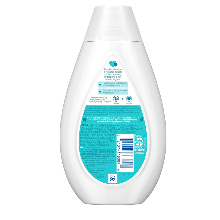 Johnson's Baby Ultra-Hydrating Tear-Free Kids Conditioner, 13.6 fl oz