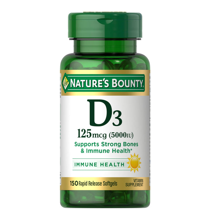 Nature's Bounty Vitamin D3 Dietary Supplement, 150 Count