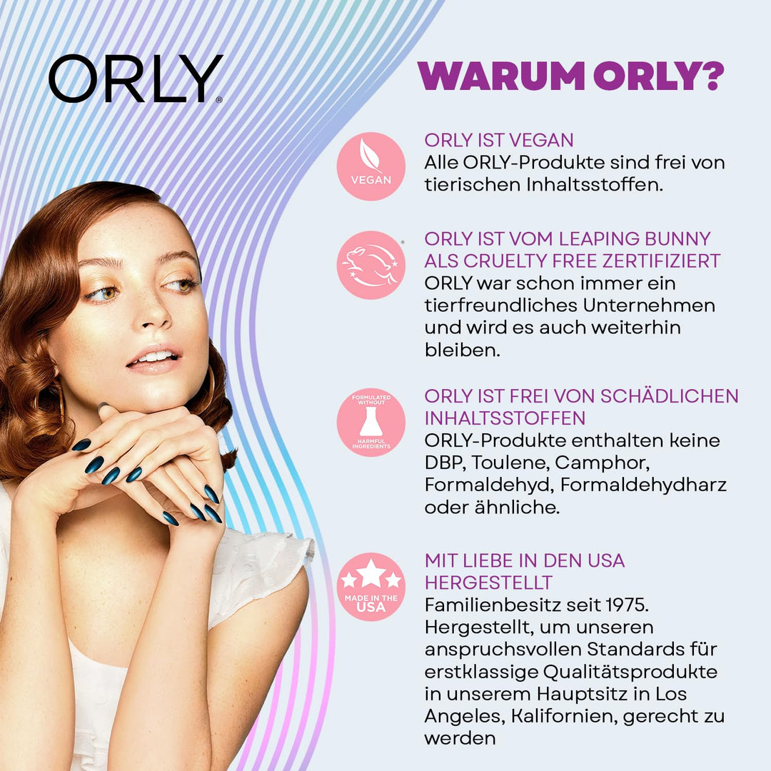 Orly Breathable Treatment and Colour Nail Polish, White Tips, 18 ml