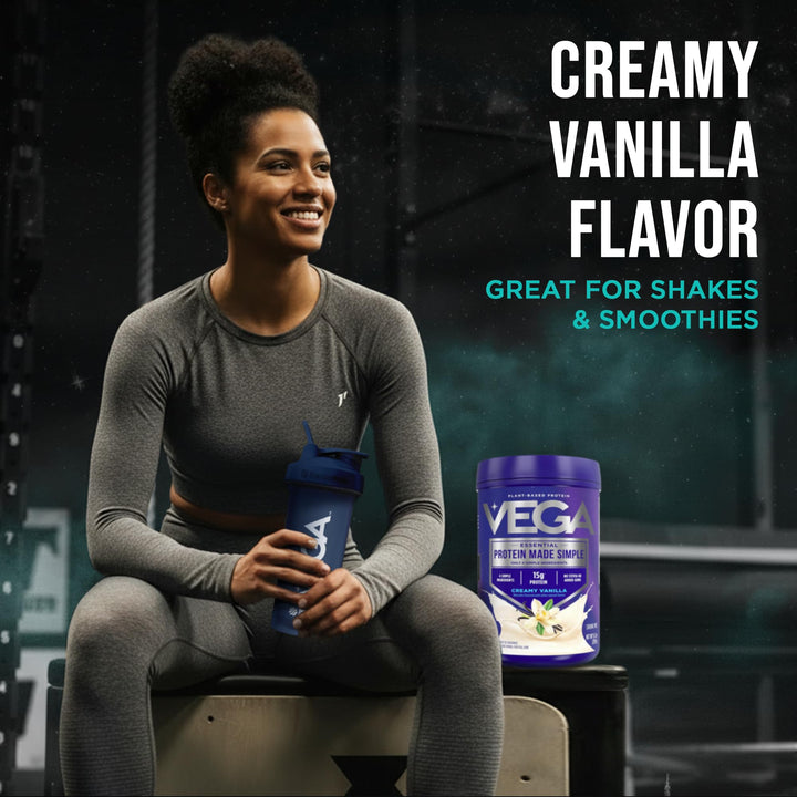 Vega Protein Made Simple Plant-Based Protein Powder, Vanilla, 9.2 oz