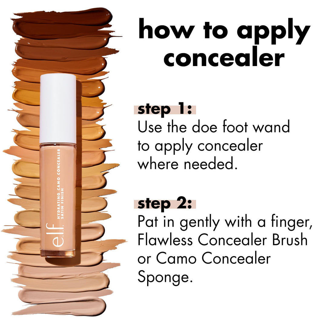 e.l.f. Hydrating Camo Concealer, Light Sand, 0.20 fl oz
