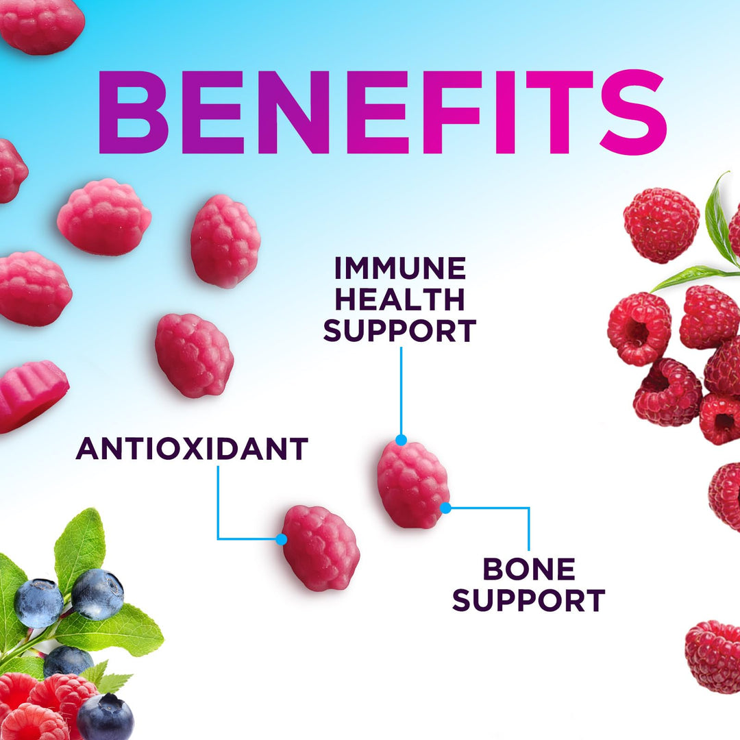 Zinc Gummies 50mg, Natural Berry, 60 Count
