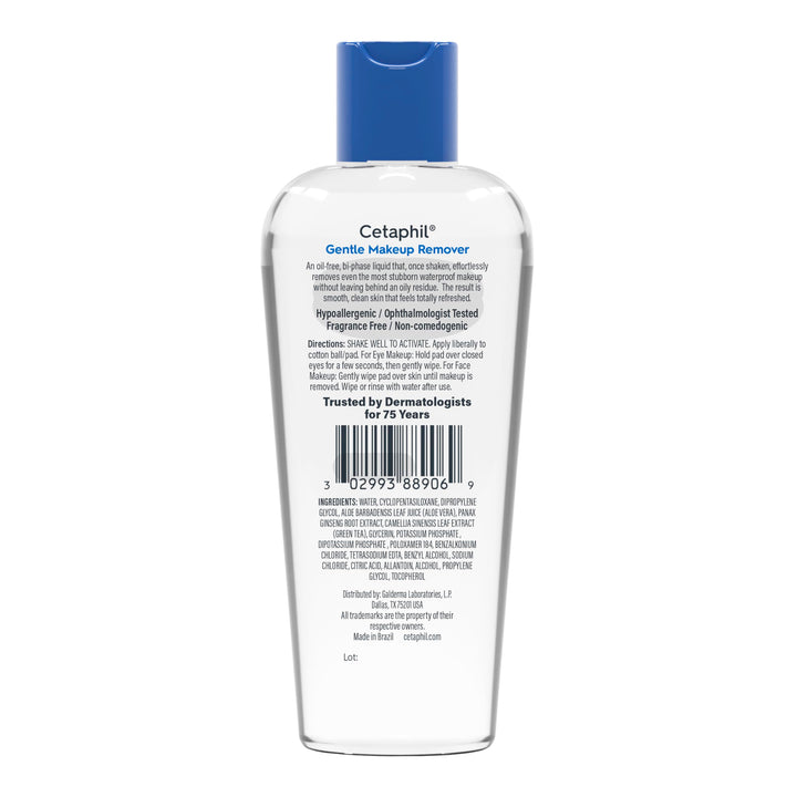 Cetaphil Gentle Waterproof Makeup Remover, 6 oz