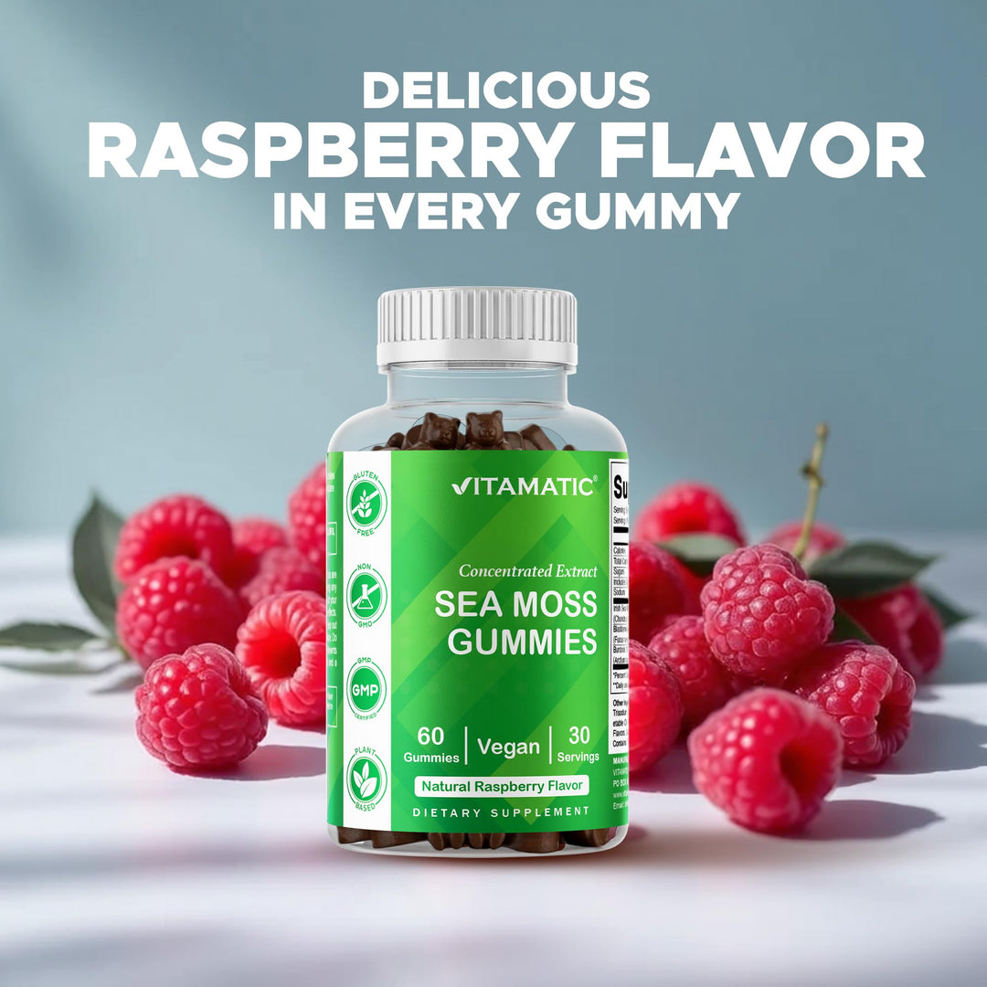 Vitamatic Sea Moss Gummies, 60 Count