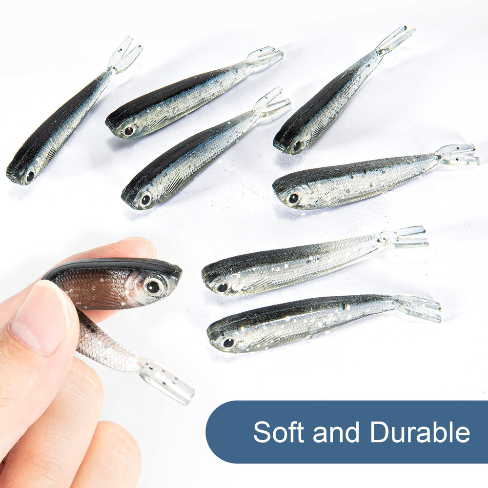 Syosisny Soft Fishing Lure, 50 Count