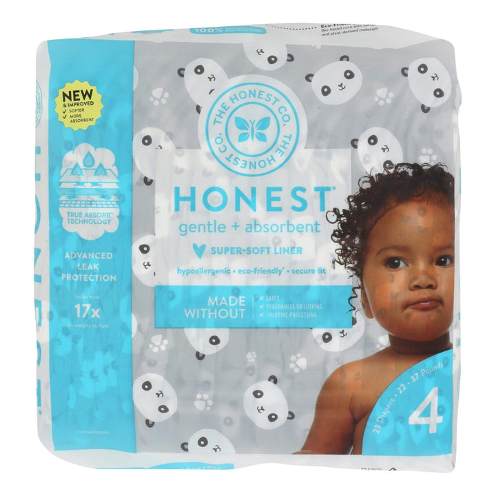 The Honest Company Diapers, Pandas, Size 4, 23 Count