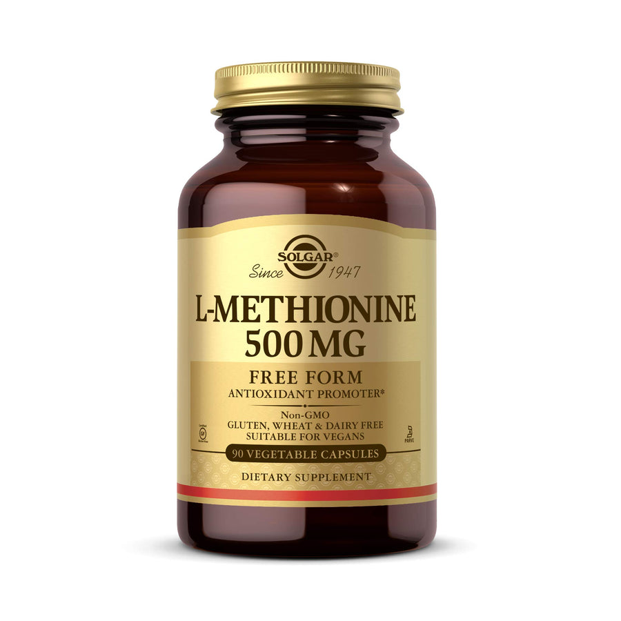 Solgar L-Methionine, 500 mg, 90 Count
