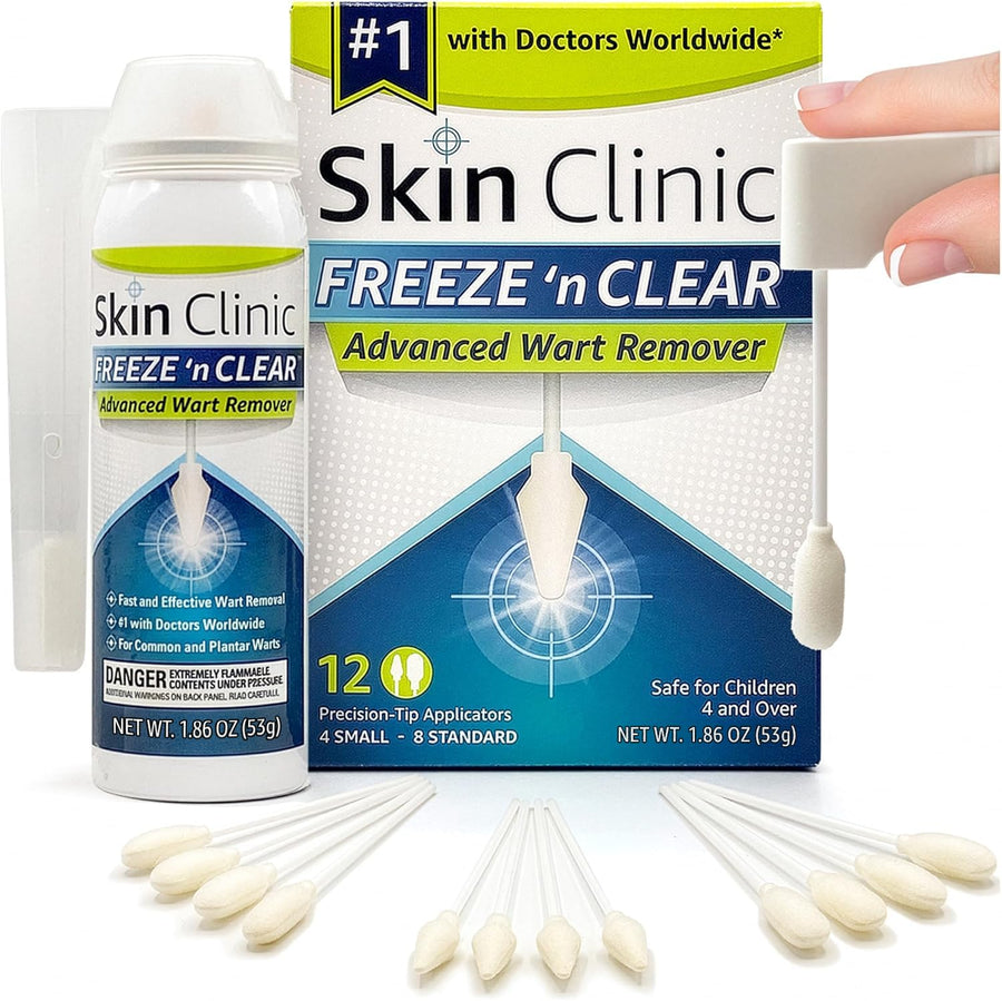 Skin Clinic FREEZE 'n CLEAR Wart Remover, 12 Count