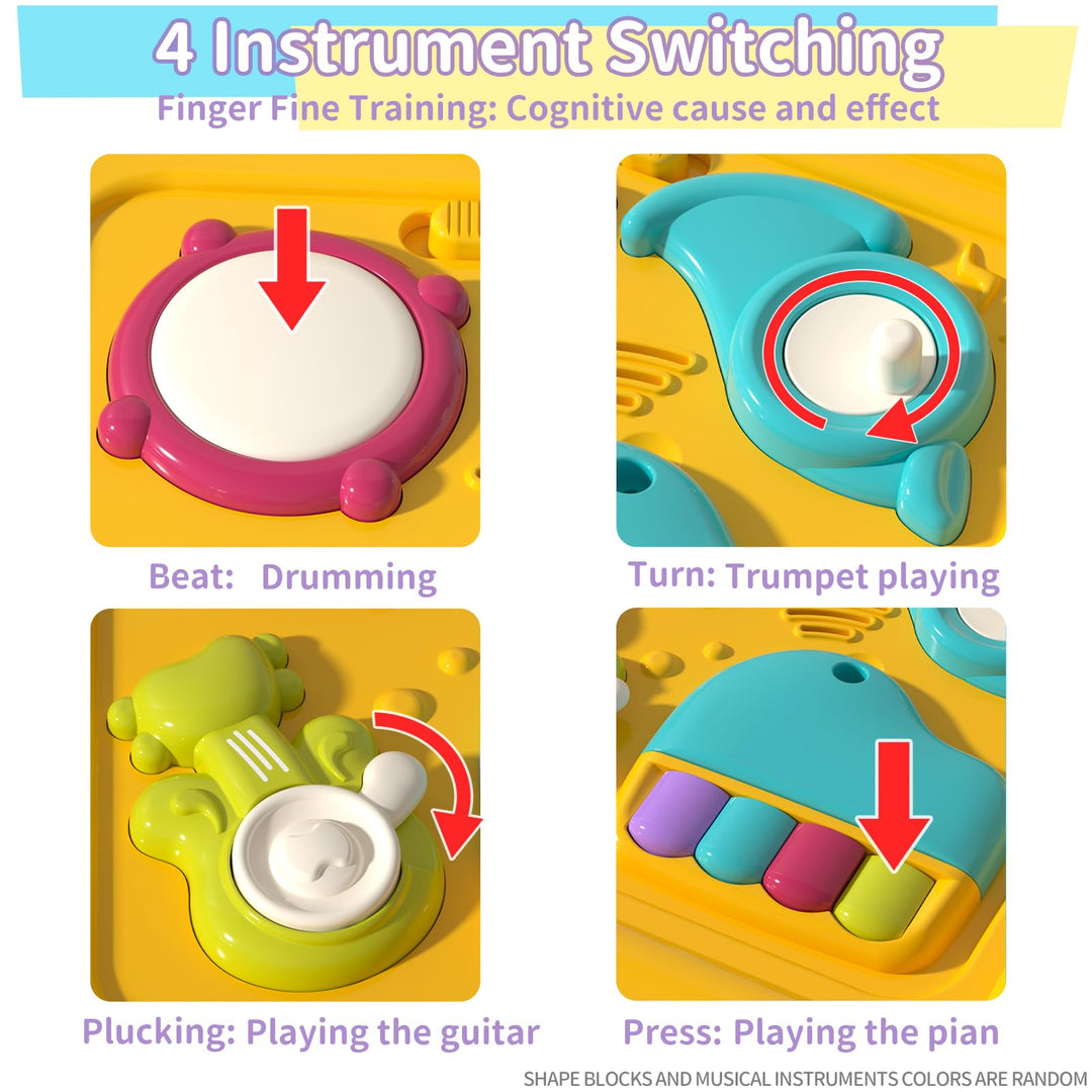 PANITU Baby Activity Cube, Musical Early Development Toy