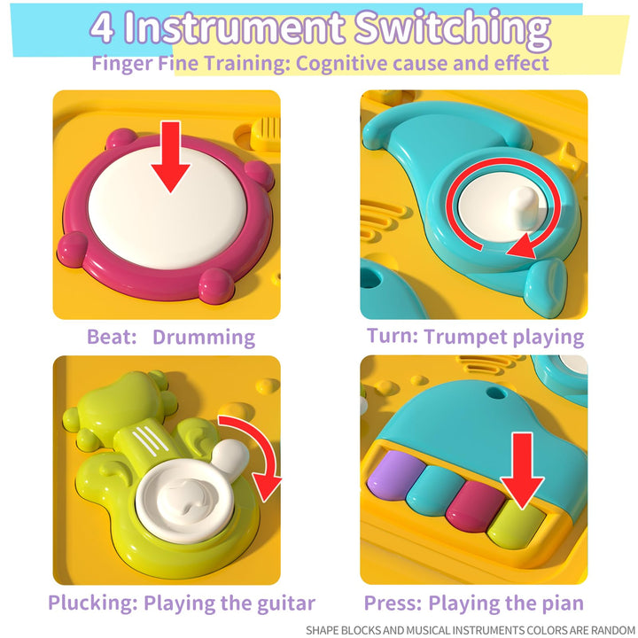 PANITU Baby Activity Cube, Musical Early Development Toy