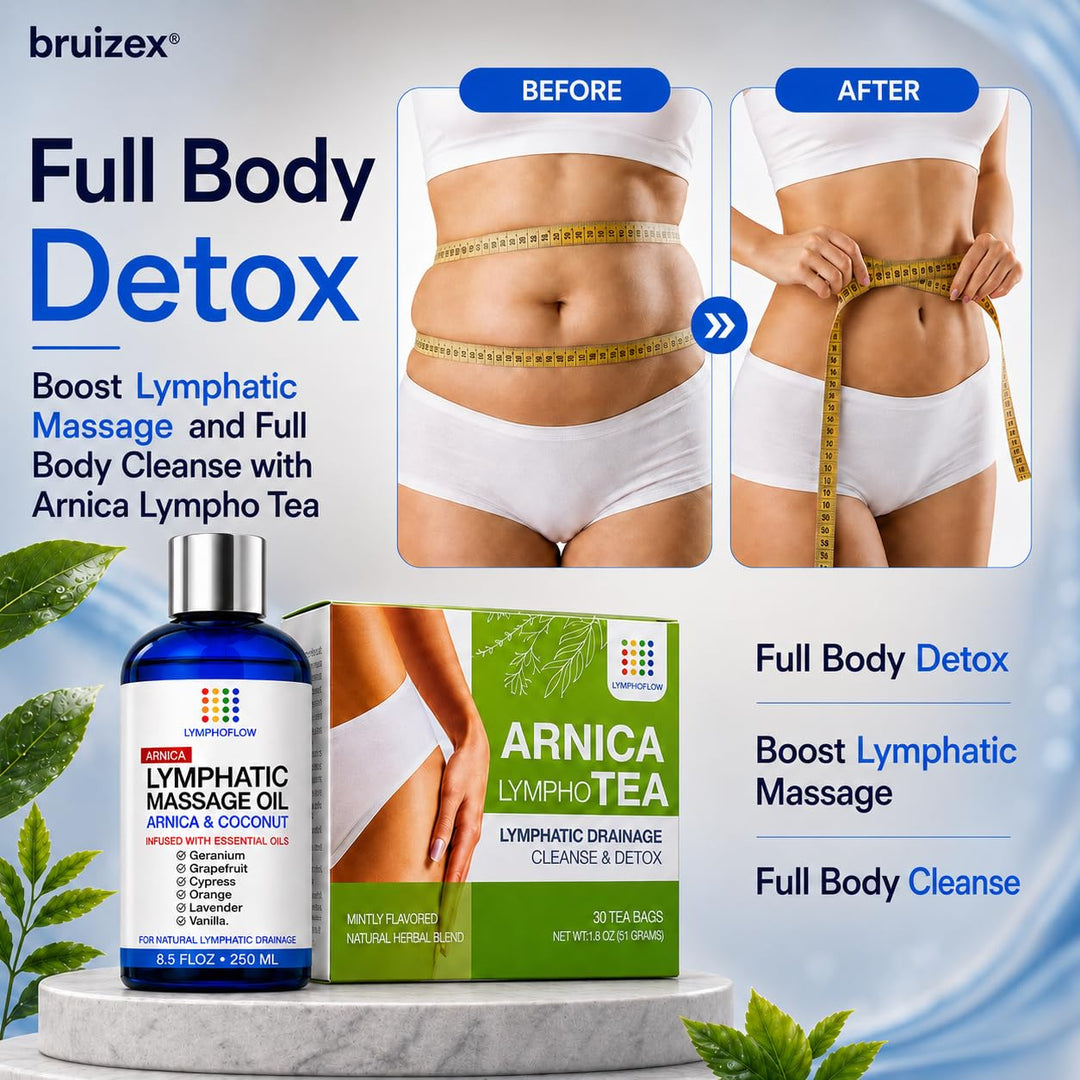Bruizex Lymphatic Massage Oil, Arnica Lavender, 8.5 oz