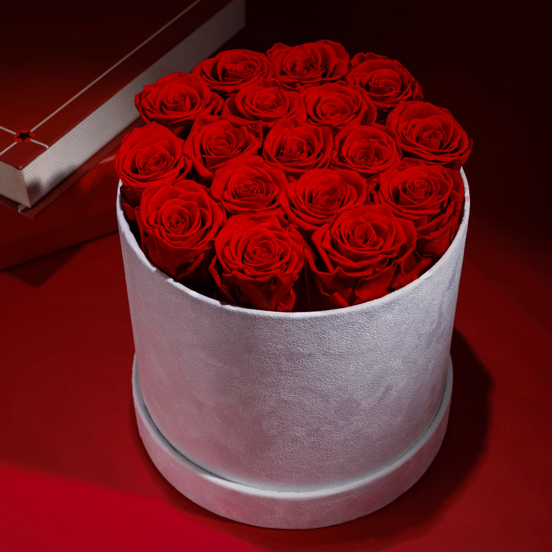 Prifroti Forever Preserved Roses, Red, 17 Count