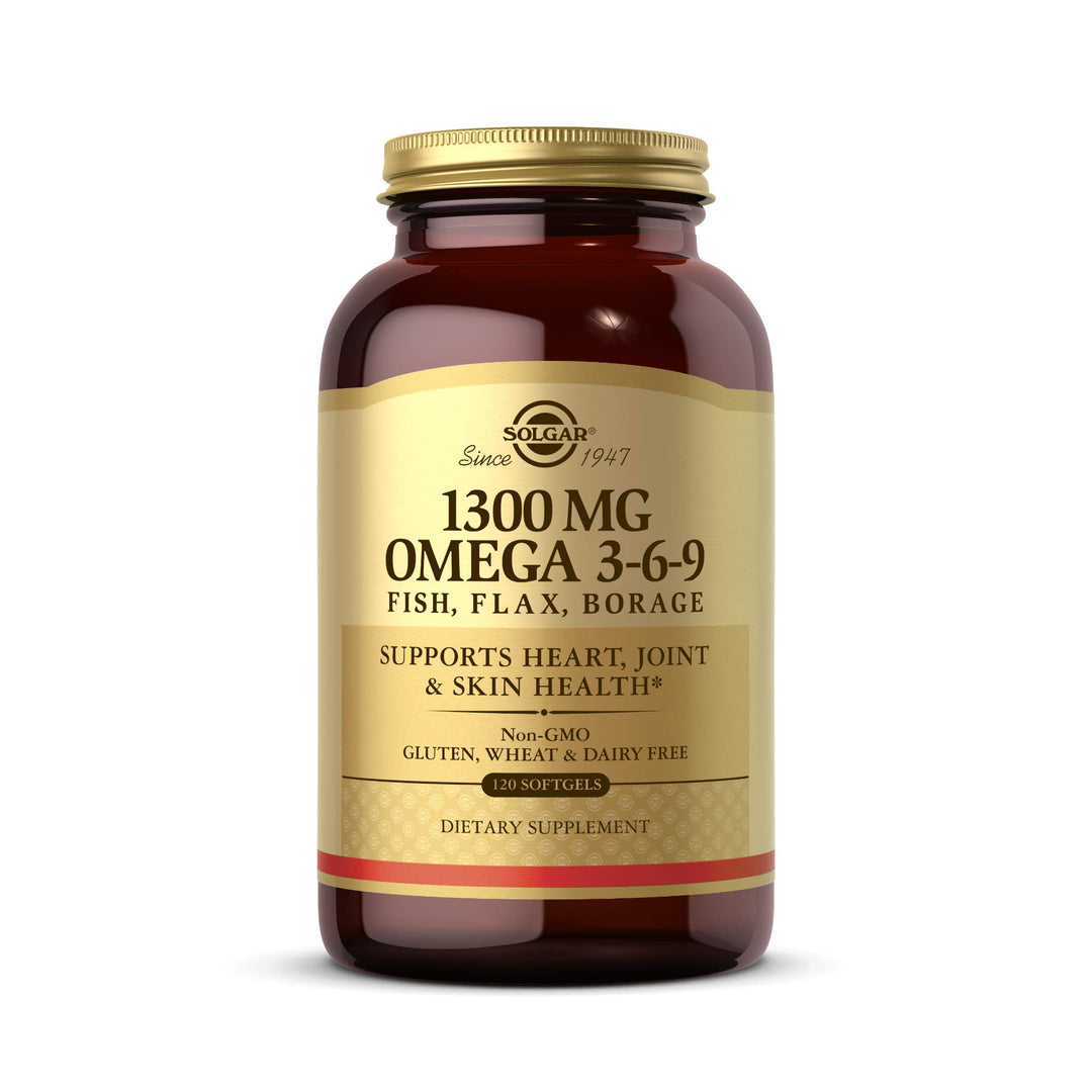 Solgar Efa 1300 mg Omega 3-6-9 Softgels, 120 Count