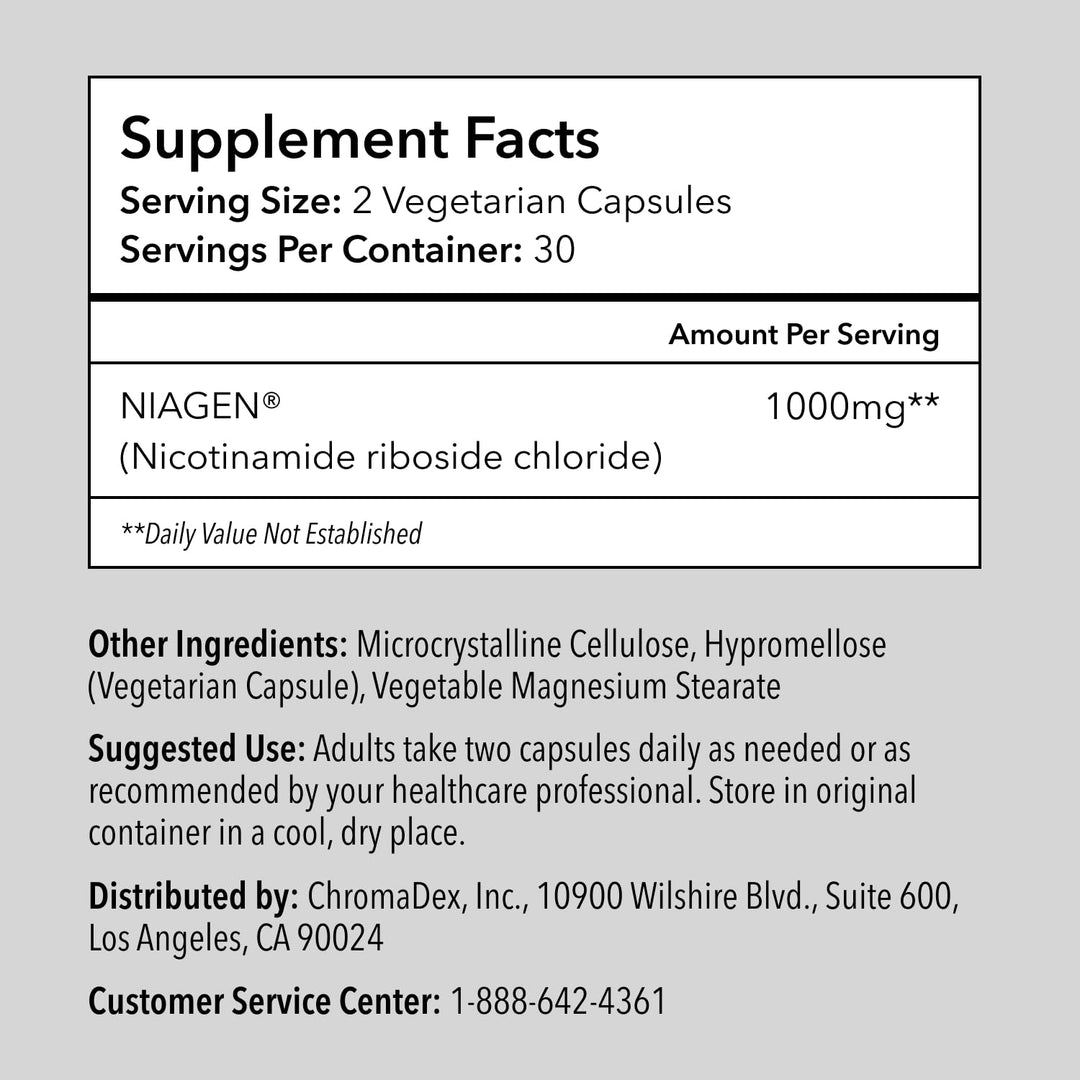 TRU NIAGEN PRO Nad+ Supplement, 1000 mg, 30 Count