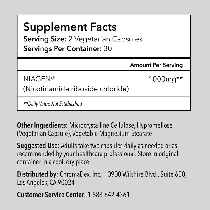 TRU NIAGEN PRO Nad+ Supplement, 1000 mg, 30 Count