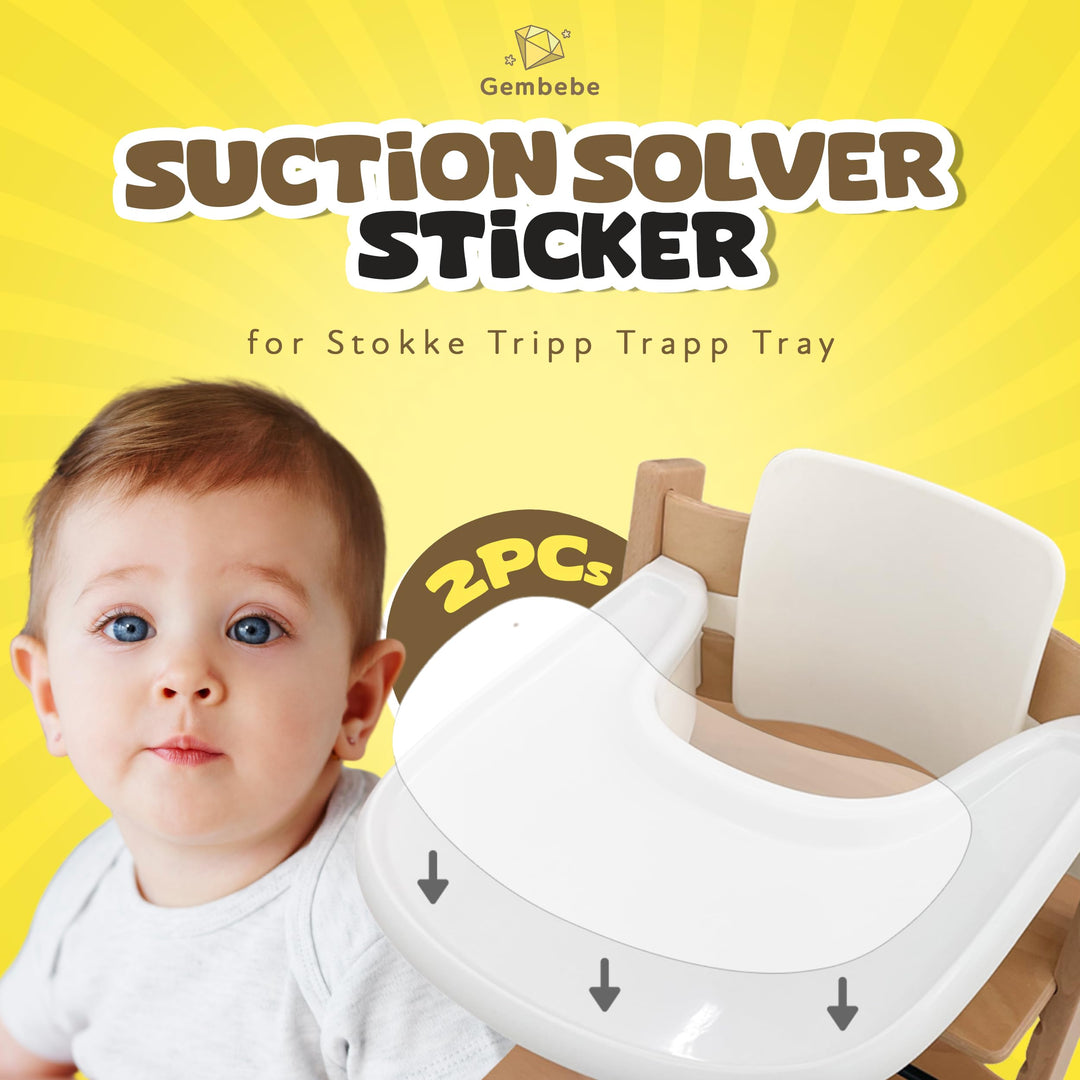 Gembebe Suction Solver Sticker, Peanut Shape, 2 Count